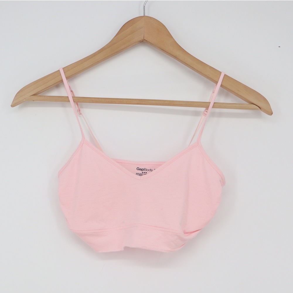 Gap Bralette Womens S SD Modal Bra Pink Adjustable Spaghetti Strap Excellent
